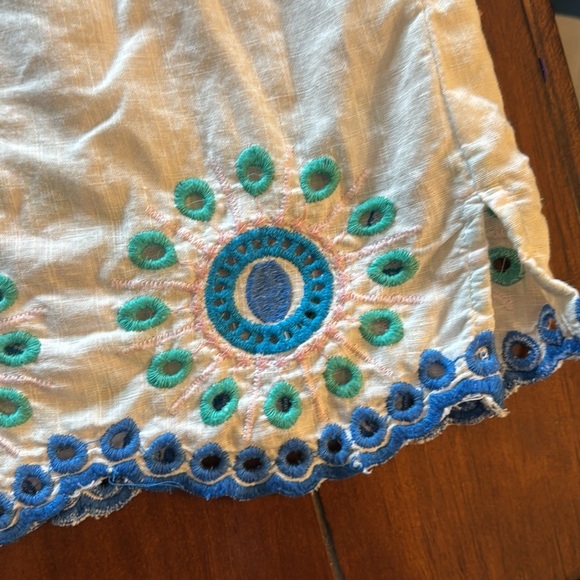 Talbots Plus Woman’s Linen Blend Embroidered Women's Top - Picture 4 of 10